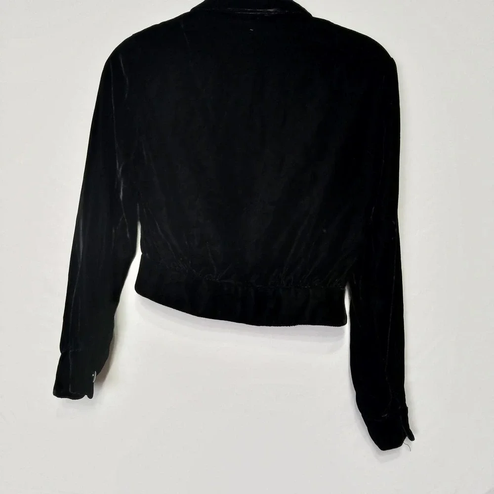 VTG 60s-70s ILGWU Int. Ladies Garment Workers Union SZ 9 velvet Bolero Jacket